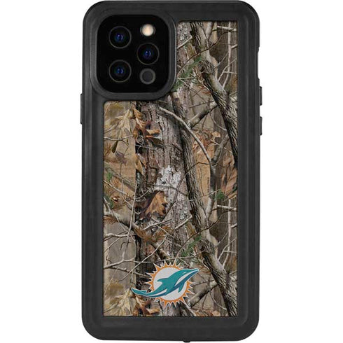 NFL Miami Dolphins Realtree AP Camo iPhone 12 Pro Waterproof Case