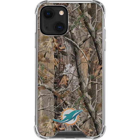 NFL Miami Dolphins Realtree AP Camo iPhone 13 Clear Case