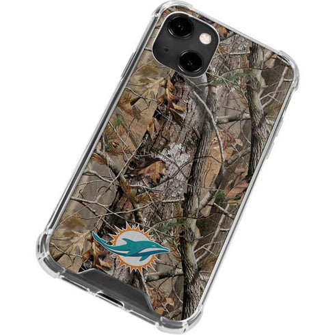 NFL Miami Dolphins Realtree AP Camo iPhone 13 Clear Case