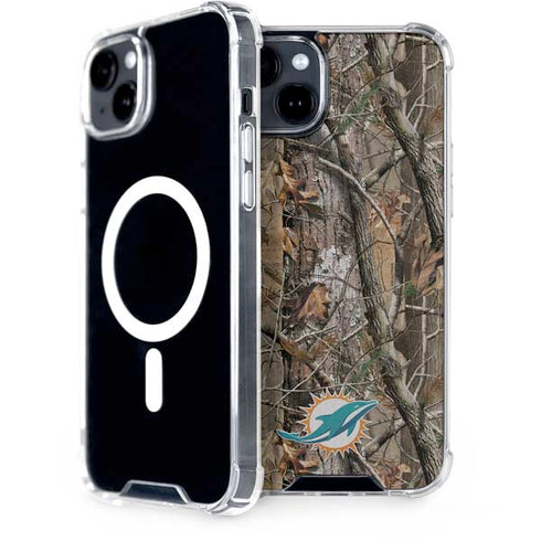 NFL Miami Dolphins Realtree AP Camo iPhone 15 Plus MagSafe Case