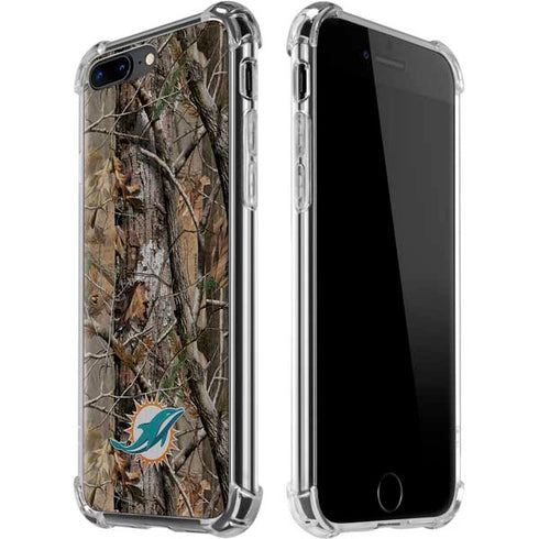 NFL Miami Dolphins Realtree AP Camo iPhone 7/8 Plus Clear Case
