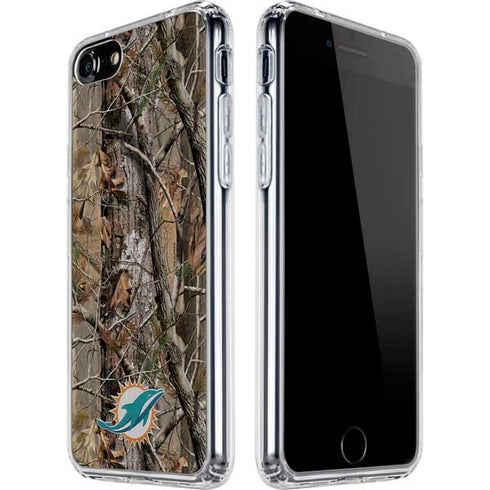 NFL Miami Dolphins Realtree AP Camo iPhone SE (2nd & 3rd Gen) Clear Case