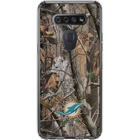 NFL Miami Dolphins Realtree AP Camo LG K51/Q51 Clear Case