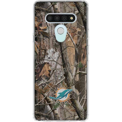 NFL Miami Dolphins Realtree AP Camo LG Stylo 6 Clear Case