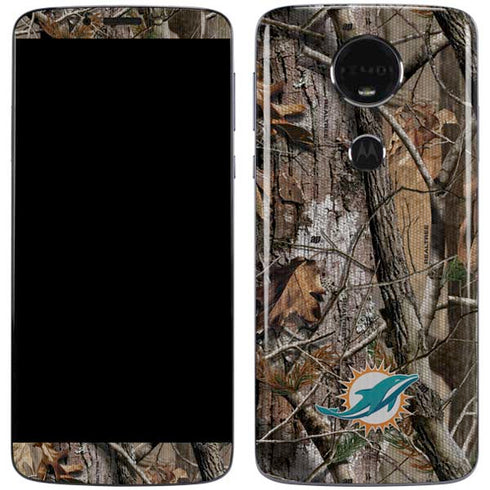NFL Miami Dolphins Realtree AP Camo Moto E5 Plus Skin