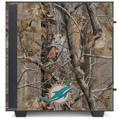 NFL Miami Dolphins Realtree AP Camo NZXT H510 Compact ATX Mid-Tower Case Skin