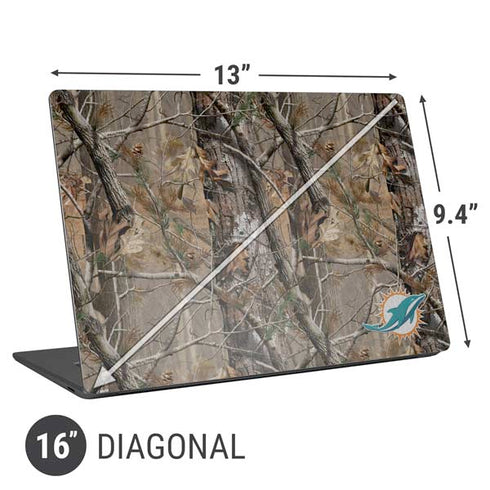 NFL Miami Dolphins Realtree AP Camo Universal Laptop 16in (13 x 9.4in) Skin