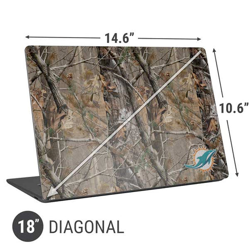 NFL Miami Dolphins Realtree AP Camo Universal Laptop 18in (14.6 x 10.6in) Skin