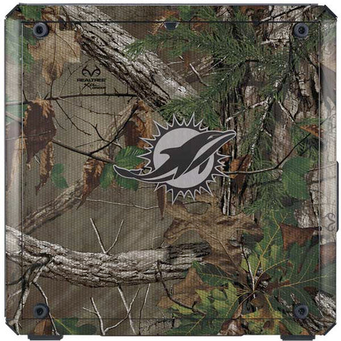 NFL Miami Dolphins Realtree Xtra Green Camo Cooler Master MasterBox Q300L Mini Tower Skin