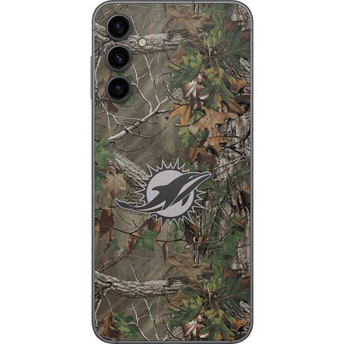 NFL Miami Dolphins Realtree Xtra Green Camo Galaxy A14 5G Skin