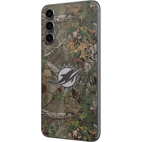 NFL Miami Dolphins Realtree Xtra Green Camo Galaxy A14 5G Skin
