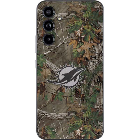 NFL Miami Dolphins Realtree Xtra Green Camo Galaxy A54 5G Skin