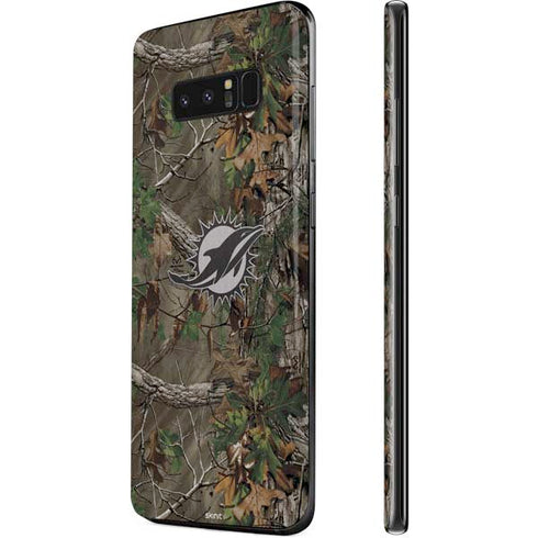 NFL Miami Dolphins Realtree Xtra Green Camo Galaxy Note 8 Skin