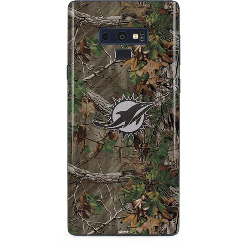 NFL Miami Dolphins Realtree Xtra Green Camo Galaxy Note 9 Skin