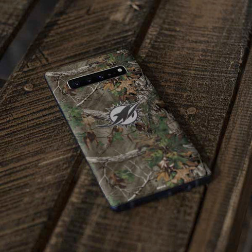 NFL Miami Dolphins Realtree Xtra Green Camo Galaxy S10 Skin
