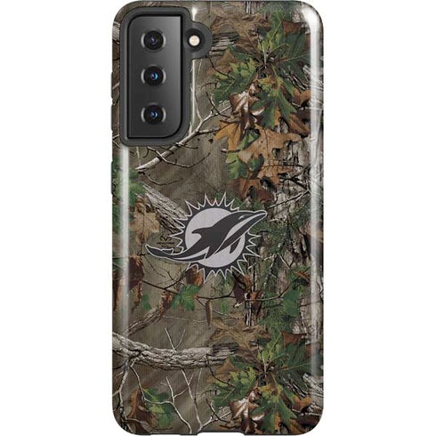 NFL Miami Dolphins Realtree Xtra Green Camo Galaxy S21 5G Pro Case