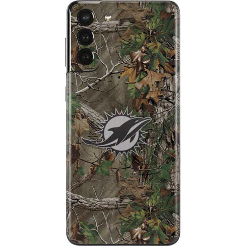 NFL Miami Dolphins Realtree Xtra Green Camo Galaxy S21 Plus 5G Skin