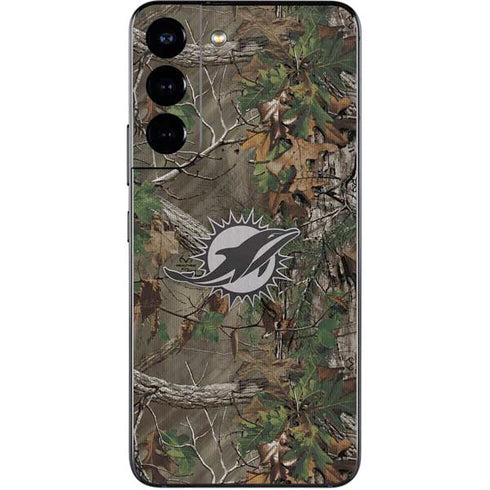 NFL Miami Dolphins Realtree Xtra Green Camo Galaxy S22 Skin