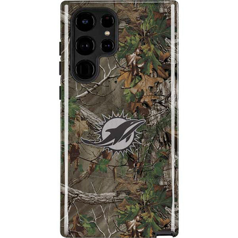 NFL Miami Dolphins Realtree Xtra Green Camo Galaxy S22 Ultra Pro Case