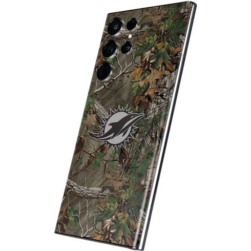 NFL Miami Dolphins Realtree Xtra Green Camo Galaxy S22 Ultra Skin
