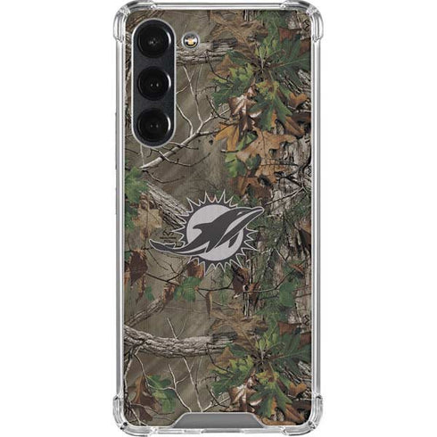 NFL Miami Dolphins Realtree Xtra Green Camo Galaxy S23 Plus Clear Case