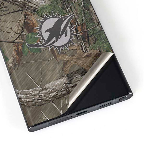 NFL Miami Dolphins Realtree Xtra Green Camo Galaxy S23 Ultra Skin