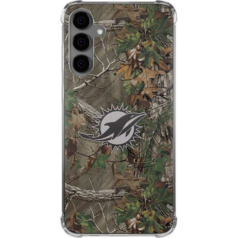 NFL Miami Dolphins Realtree Xtra Green Camo Galaxy S24 Plus Clear Case
