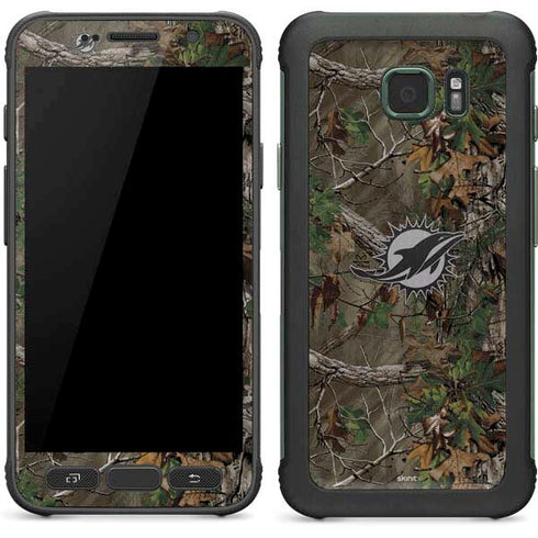 NFL Miami Dolphins Realtree Xtra Green Camo Galaxy S7 Active Skin