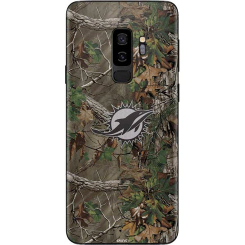 NFL Miami Dolphins Realtree Xtra Green Camo Galaxy S9 Plus Skin