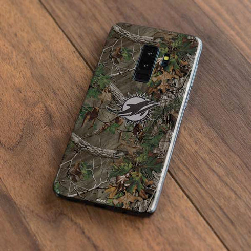 NFL Miami Dolphins Realtree Xtra Green Camo Galaxy S9 Plus Skin