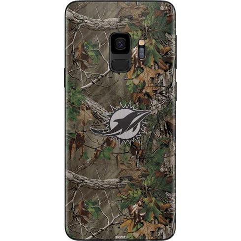 NFL Miami Dolphins Realtree Xtra Green Camo Galaxy S9 Skin