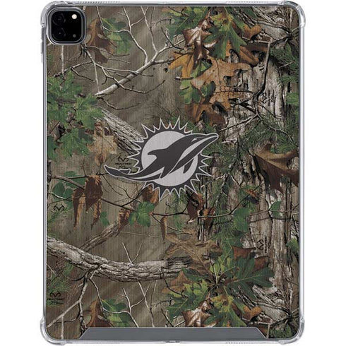 NFL Miami Dolphins Realtree Xtra Green Camo iPad Pro 12.9in (2020) Clear Case