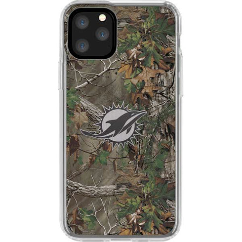 NFL Miami Dolphins Realtree Xtra Green Camo iPhone 11 Pro Clear Case