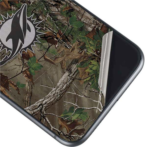 NFL Miami Dolphins Realtree Xtra Green Camo iPhone 11 Skin