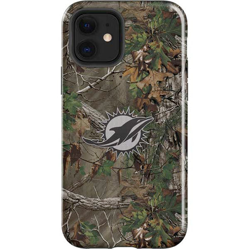 NFL Miami Dolphins Realtree Xtra Green Camo iPhone 12 Impact Case