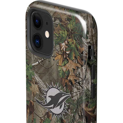 NFL Miami Dolphins Realtree Xtra Green Camo iPhone 12 Impact Case