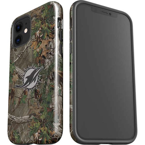 NFL Miami Dolphins Realtree Xtra Green Camo iPhone 12 Impact Case