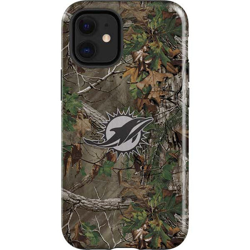 NFL Miami Dolphins Realtree Xtra Green Camo iPhone 12 Mini Impact Case
