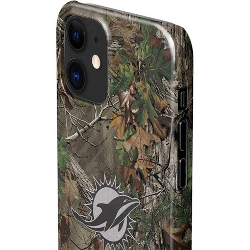 NFL Miami Dolphins Realtree Xtra Green Camo iPhone 12 Mini Lite Case