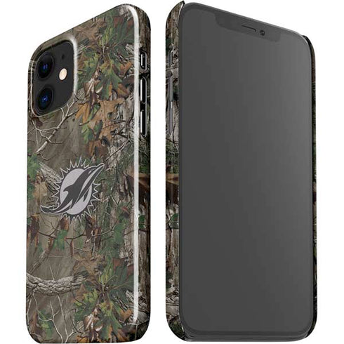 NFL Miami Dolphins Realtree Xtra Green Camo iPhone 12 Mini Lite Case