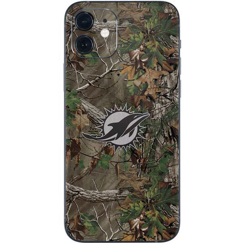 NFL Miami Dolphins Realtree Xtra Green Camo iPhone 12 Mini Skin