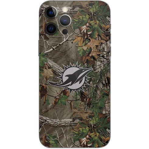 NFL Miami Dolphins Realtree Xtra Green Camo iPhone 12 Pro Skin