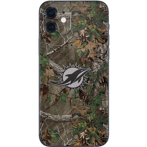 NFL Miami Dolphins Realtree Xtra Green Camo iPhone 12 Skin