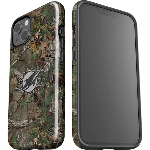 NFL Miami Dolphins Realtree Xtra Green Camo iPhone 14 Impact Case