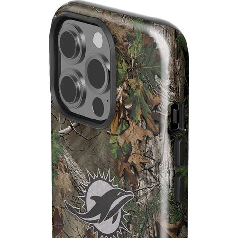 NFL Miami Dolphins Realtree Xtra Green Camo iPhone 15 Pro Impact Case
