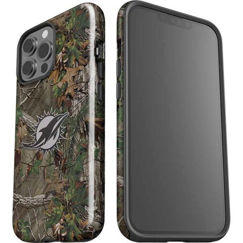 NFL Miami Dolphins Realtree Xtra Green Camo iPhone 15 Pro Max Impact Case