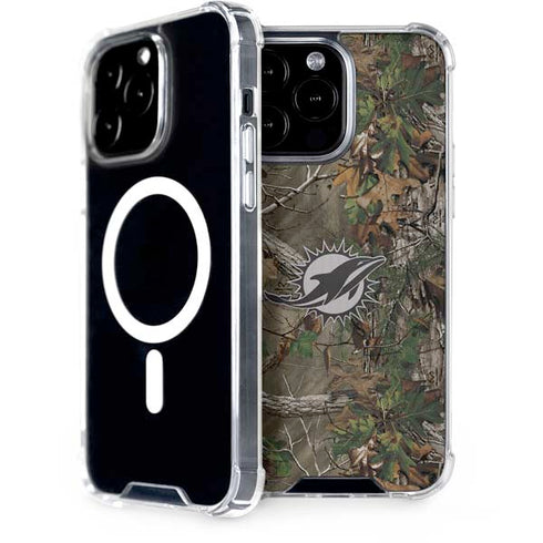 NFL Miami Dolphins Realtree Xtra Green Camo iPhone 15 Pro Max MagSafe Case