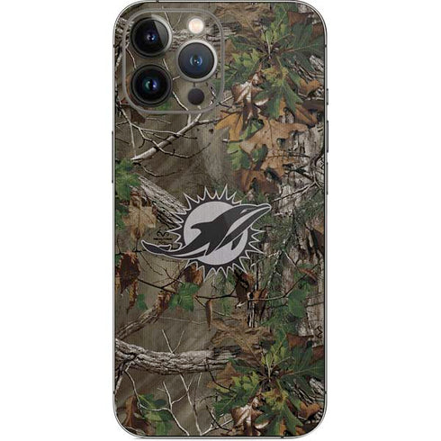 NFL Miami Dolphins Realtree Xtra Green Camo iPhone 14 Pro Max Skin