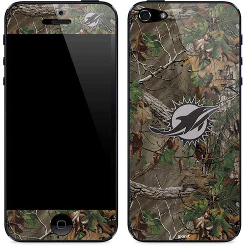 NFL Miami Dolphins Realtree Xtra Green Camo iPhone 5/5s/5SE Skin