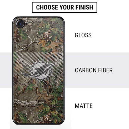 NFL Miami Dolphins Realtree Xtra Green Camo iPhone SE (2nd & 3rd Gen) Skin